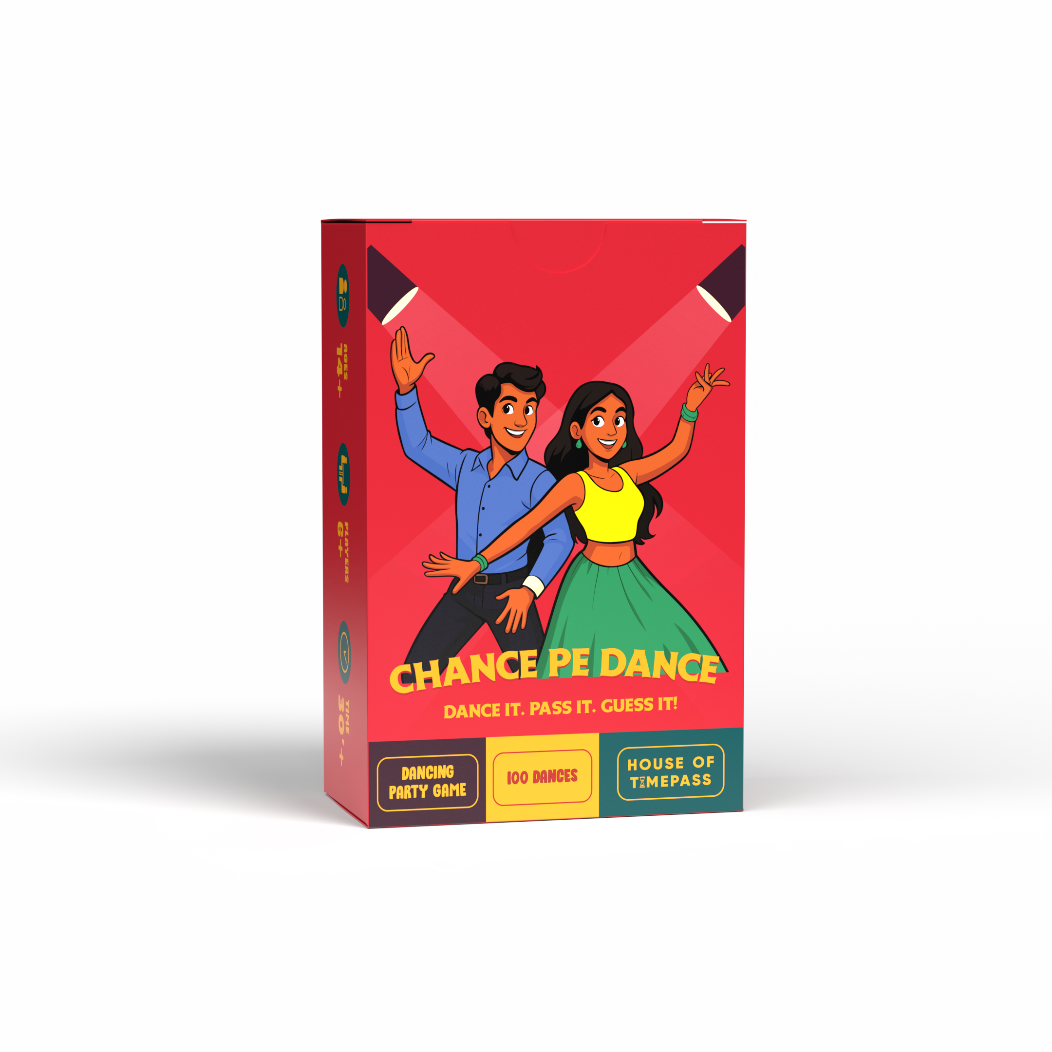 Chance Pe Dance game box with illustrated dancers on the cover