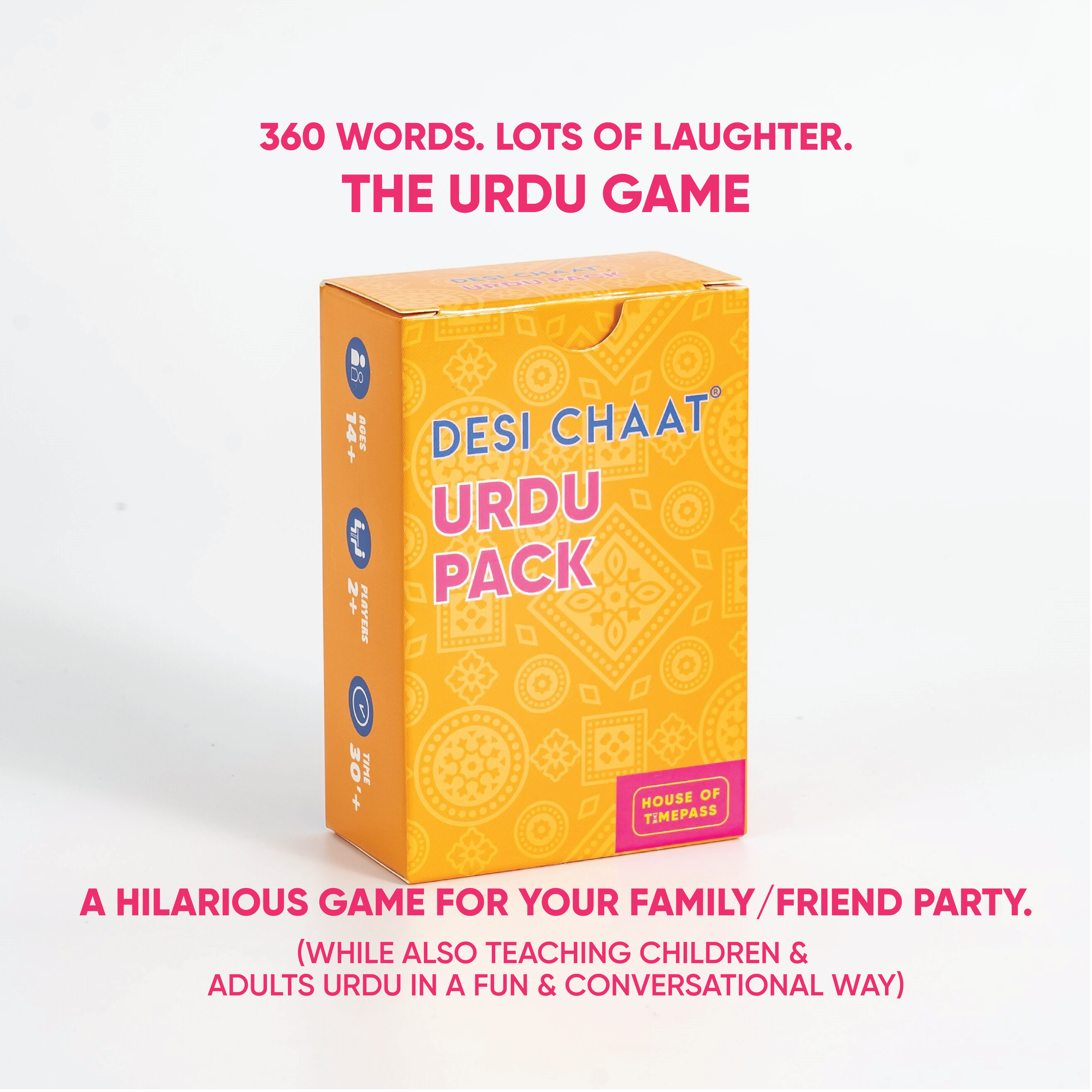 Desi Chaat Urdu Pack: 360 words of Urdu poetry, music and food for a family or friends party