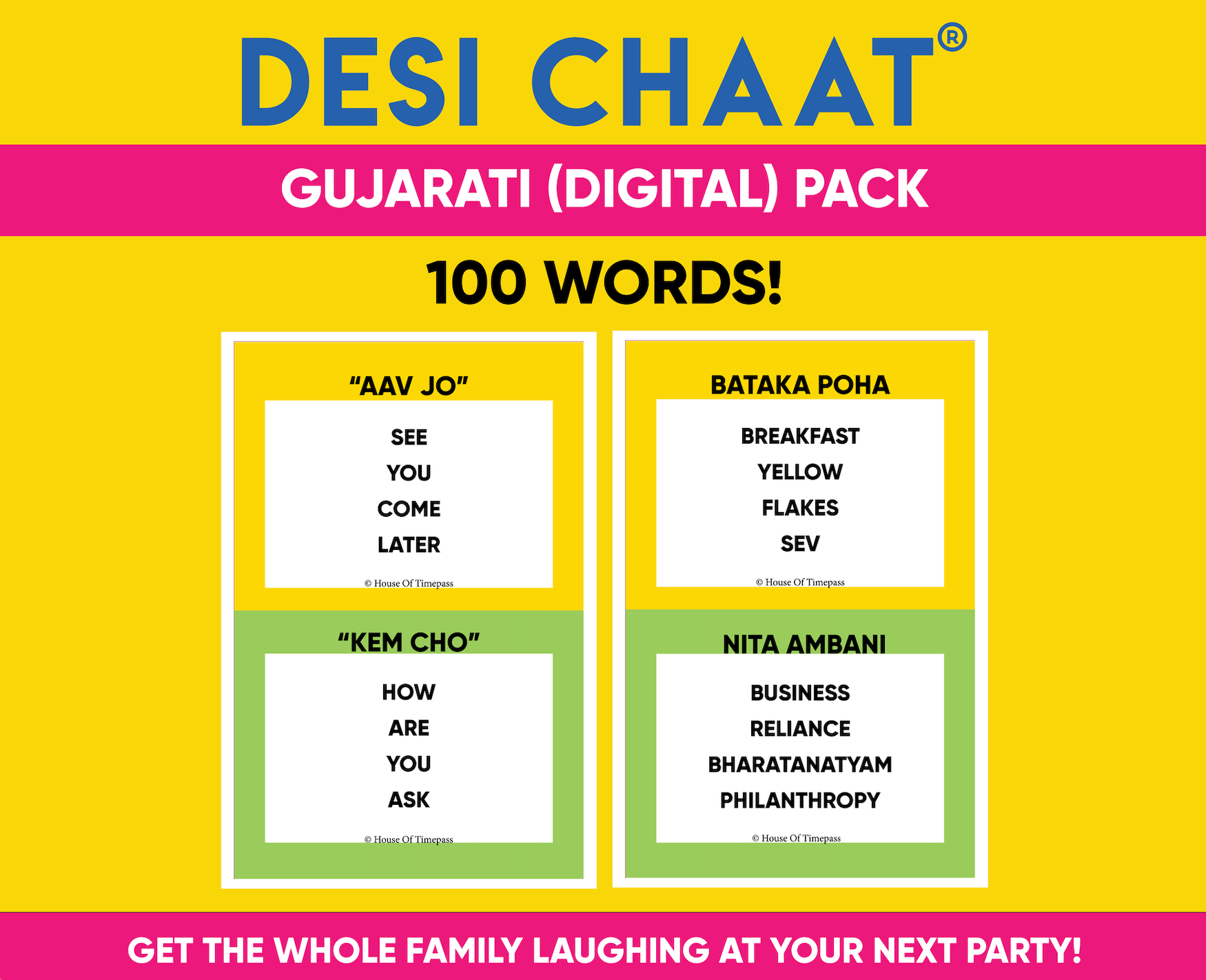 Gujarati Pack I Digital Version I 100 Words