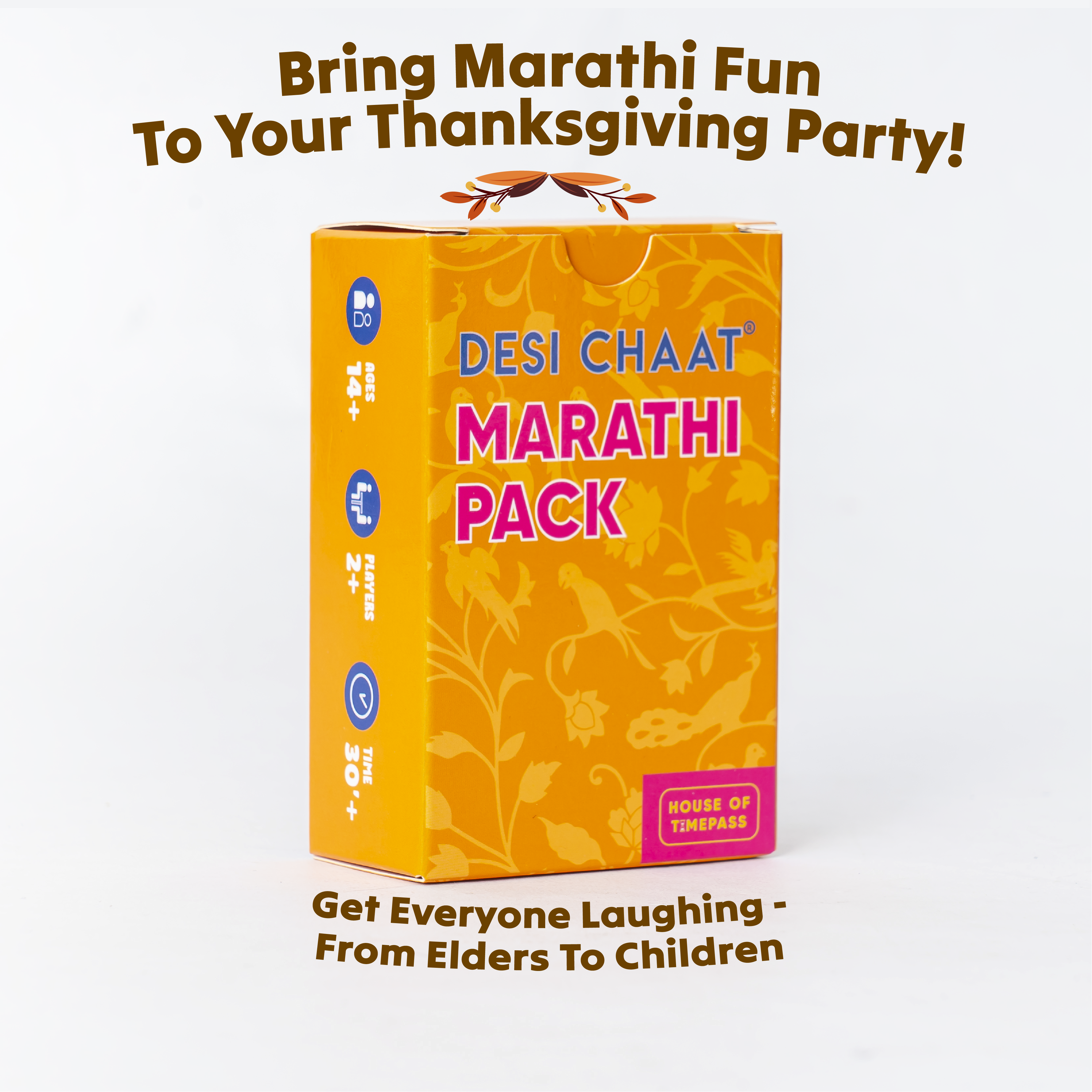 Bring Marathi fun to your Thanksgiving party with the Desi Chaat Marathi Pack