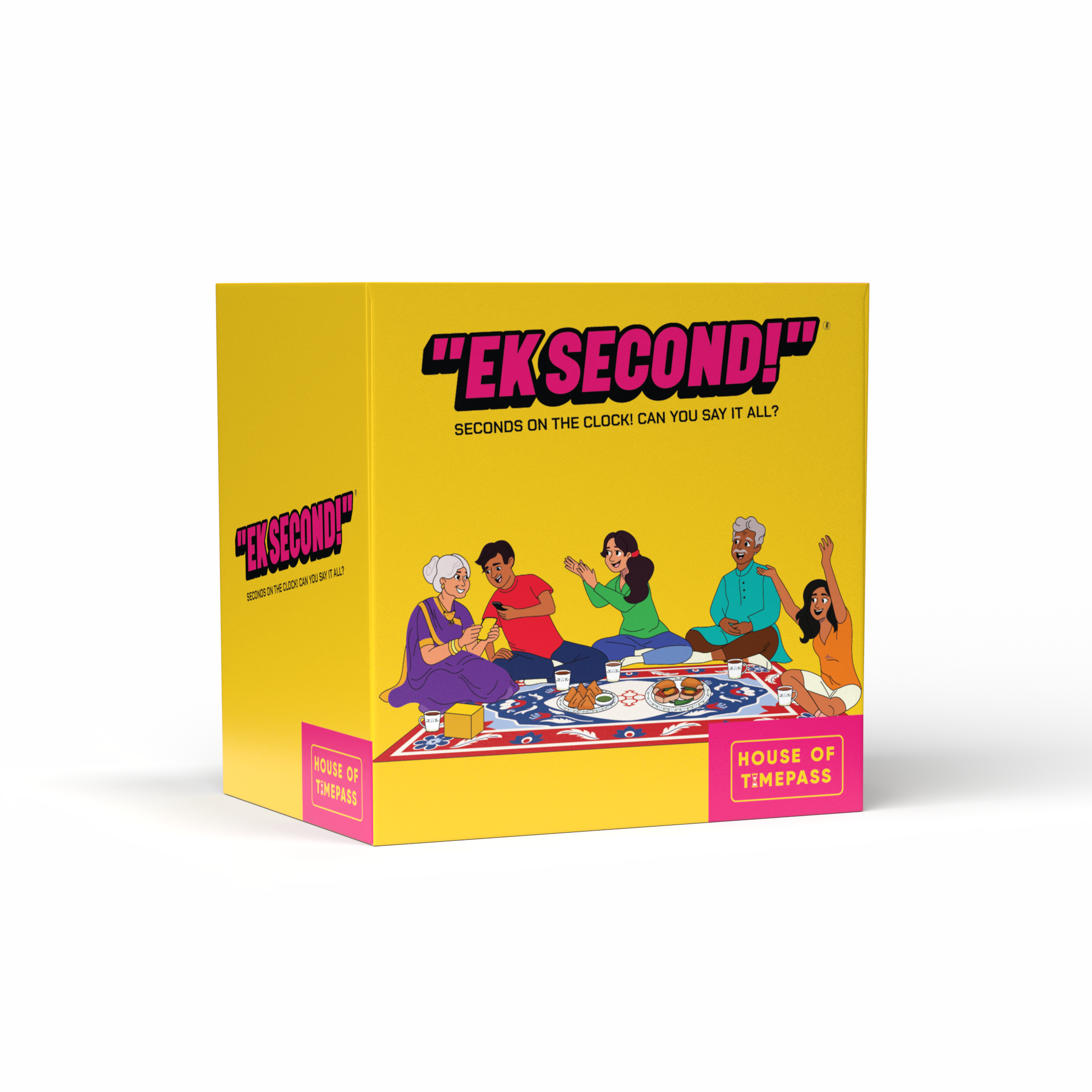 The Ek Second trivia game box on a white background